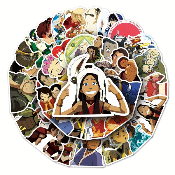 Planet Gates 50pcs Anime-211 50pcs Cute Cartoon Anime Stickers, Waterproof Stickers Decals For Car, Motorcycle, Laptop, Luggage, Water Bottle, Skateboard Decor Accessories