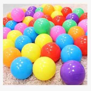 Planet Gates 50pcs colorful 50Pcs Baby Plastic Balls Water Pool Ocean Wave Ball for Kids Games Swim Pit With Basketball Hoop Play House Outdoors Tents Toys