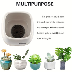 Planet Gates 50pcs Flower Pot Hole Mesh Pad - Keep Soil In & Drainage Out - Gardening Supplies