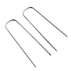 Planet Gates 50pcs Heavy Duty U-Shaped Garden Stakes Perfect For Fixing Weed Fabric, Landscape Nets And Camping Tents