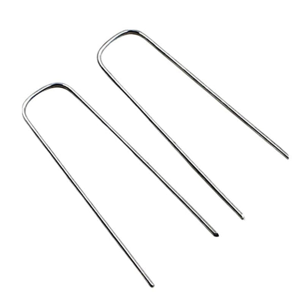 Planet Gates 50pcs Heavy Duty U-Shaped Garden Stakes Perfect For Fixing Weed Fabric, Landscape Nets And Camping Tents