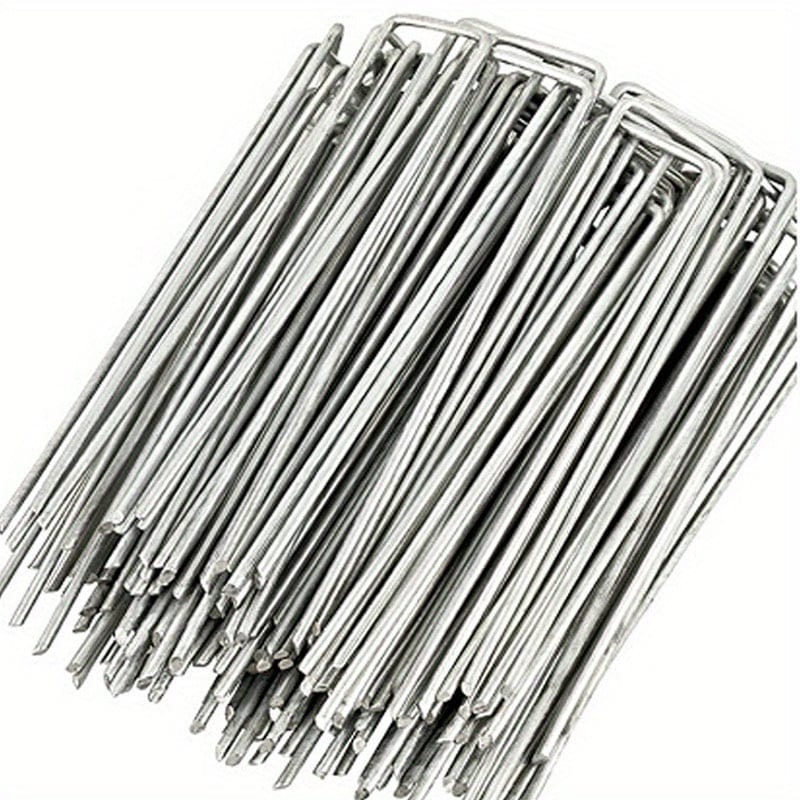 Planet Gates 50pcs Heavy Duty U-Shaped Garden Stakes Perfect For Fixing Weed Fabric, Landscape Nets And Camping Tents