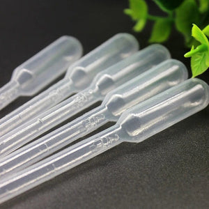 Planet Gates 50pcs Laboratory Pipette Plastic Disposable Transfer Pasteur Pipettes Makeup Tools Eye Dropper Clear Experiment Supplies for Lab