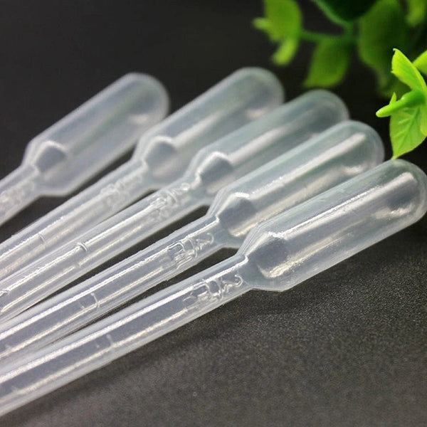 Planet Gates 50pcs Laboratory Pipette Plastic Disposable Transfer Pasteur Pipettes Makeup Tools Eye Dropper Clear Experiment Supplies for Lab
