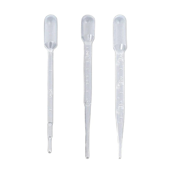 Planet Gates 50pcs Laboratory Pipette Plastic Disposable Transfer Pasteur Pipettes Makeup Tools Eye Dropper Clear Experiment Supplies for Lab