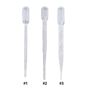 Planet Gates 50pcs Laboratory Pipette Plastic Disposable Transfer Pasteur Pipettes Makeup Tools Eye Dropper Clear Experiment Supplies for Lab