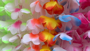 Planet Gates 50PCS/package 50pcs, Hawaiian Leis Necklace Tropical Luau Hawaii Flower Lei Theme Party Favors Lais Headbands Holiday Wedding Beach Birthday Decorations I Hawaiian Leis Party Supplies