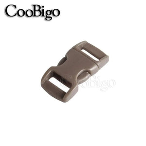 Planet Gates 50pcs Paracord Bracelet Buckle Curved Side Release Buckles for DIY Parachute Wristband Pet Collar Outdoor Camp Strap 10mm