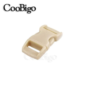 Planet Gates 50pcs Paracord Bracelet Buckle Curved Side Release Buckles for DIY Parachute Wristband Pet Collar Outdoor Camp Strap 10mm