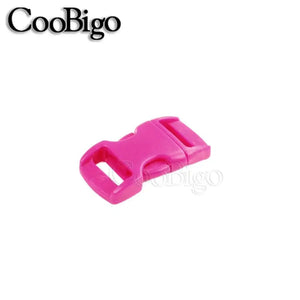 Planet Gates 50pcs Paracord Bracelet Buckle Curved Side Release Buckles for DIY Parachute Wristband Pet Collar Outdoor Camp Strap 10mm