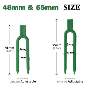 Planet Gates 50PCS Strawberry Planting Fork Green Stolon Fixator Watermelon Vine Pressing Device Garden Plants Fastening Fixture Clamp Clips