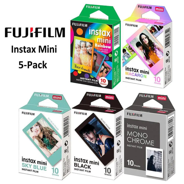 Planet Gates 50sheets 1 / CHINA Fujifilm Instax Mini 12 9 Film White Edge 10 20 40 60 100 Sheets/Packs Photo Paper for Fuji Instant Camera 8/7s/11/25/50/90/sp-2