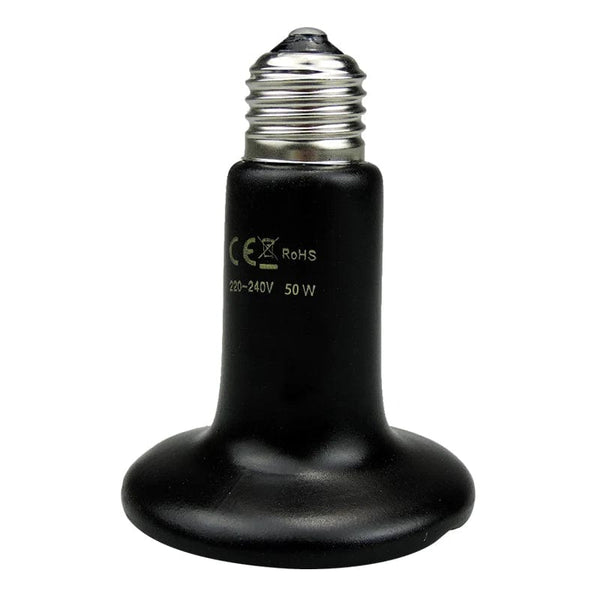 Planet Gates 50W Ceramic Emitter Heat Lamp Bulb Pet Heating Light Bulb Infrared Black for Reptile Animals Heater Ceramic Heate Brooder Chocadeira