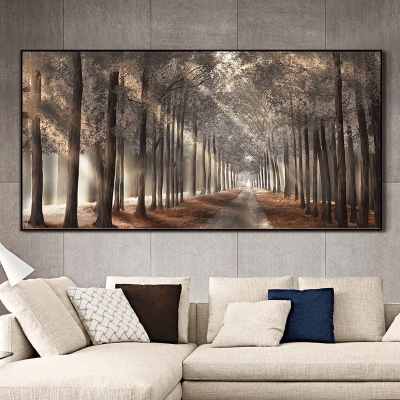 Planet Gates 50x100cm /19.7x39.4in  No Frame 1pc Nature Sunshine Canvas Painting, Trees Poster, Landscape Forest Wall Art Pictures, Scandinavian Prints, For Home Decor, No Frame