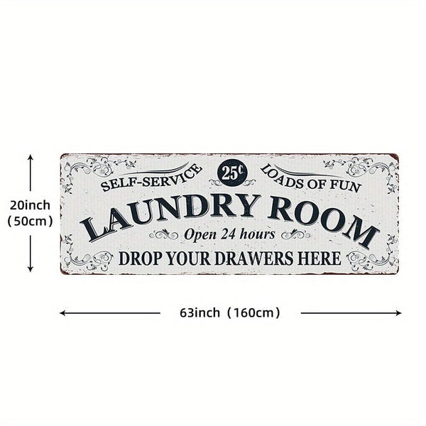 Planet Gates 50x160cm(20x63in) 1pc Waterproof Laundry Room Runner Rug - Non-Slip, Dirt-Resistant, Machine Washable, Entrance Doormat, Kitchen, Living Room, Laundry, Bathroom - 24x71in