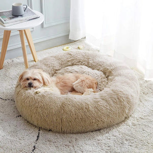 Planet Gates 50x50cm / Brown Super Cat Bed Warm Sleeping Cat Nest Soft Long Plush Best Pet Dog Bed for Dogs Basket Cushion Cat Bed Cat Mat Animals Sleeping