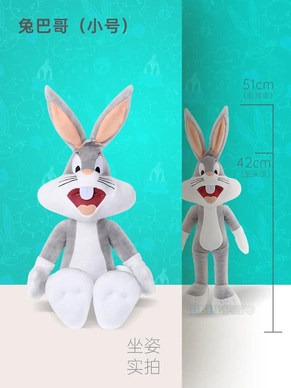 Planet Gates 51cm bunny Big Looney Tunes Bugs Bunny Plush Toy Tweety Bird Bunny Anime Cartoon Movie Plushies Stuffed Doll Toys Gift