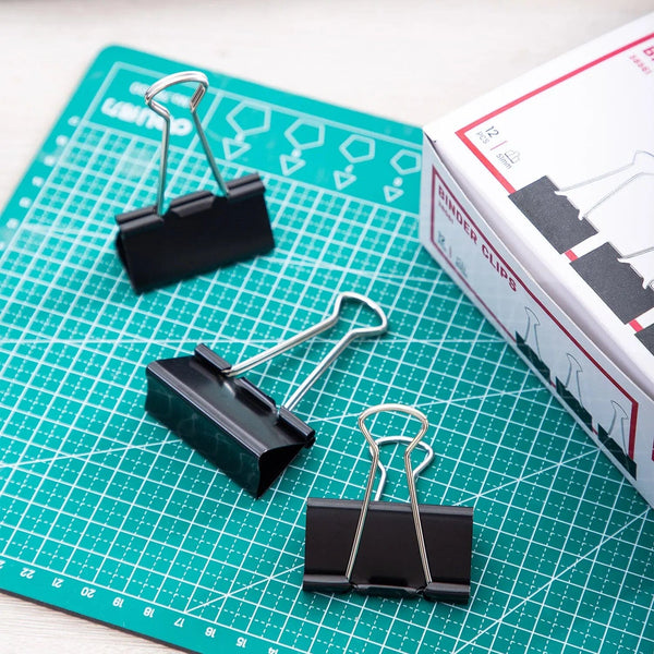 Planet Gates 51mm Deli 1box 51mm Effortless Binder Clip Clamps Long Tail Clip Combination Folder Bookmark Paper Ticket Clip School Office Supplies