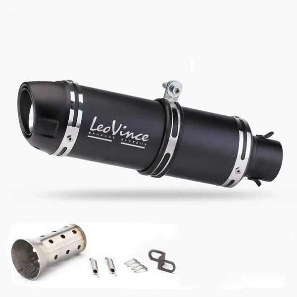 Planet Gates 51mm Motorcycle Exhaust Muffler Pipe LeoVince Escape Moto With DB Killer for Z1000 Z900 GSR600 FZ6N R1 R6 R3
