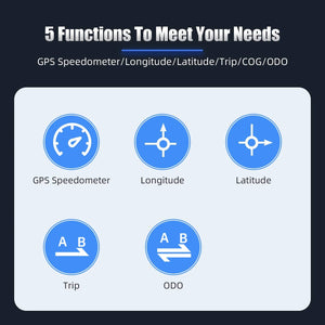 Planet Gates 52mm Digital GPS Speedometer TFT Screen Waterproof Odometer adjust Mph Knot Km/h Speed Gauge For Boat Car Motor Yacht 12V 24V