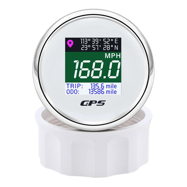 Planet Gates 52mm Digital GPS Speedometer TFT Screen Waterproof Odometer adjust Mph Knot Km/h Speed Gauge For Boat Car Motor Yacht 12V 24V