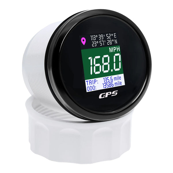 Planet Gates 52mm Digital GPS Speedometer TFT Screen Waterproof Odometer adjust Mph Knot Km/h Speed Gauge For Boat Car Motor Yacht 12V 24V
