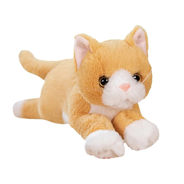 Planet Gates 53CM Cute Simulated Cat Doll Plush Toy Stuffed Soft Animal Plush white Gray Kitten Pillow Birthday Gift Pet Toys Decor