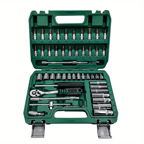 Planet Gates 53pcs/set 53pcs/set Car Repair Kit Tools, Car Repair Machine Repair Quick Ratchet Wrench Set, And Car Repair Tools