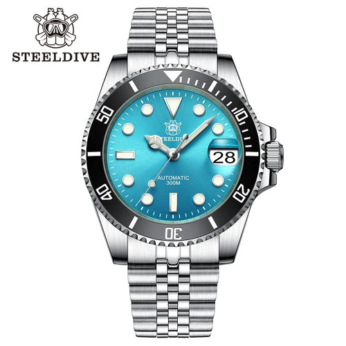 Planet Gates 53QL-JBL / With Milled Clasp / CHINA SD1953 New Bracelet With Milled Clasp 41MM NH35 Movement 300M Waterproof Mens Automatic Dive Watches Reloj Ceramic Bezel