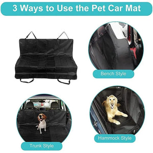 Planet Gates 55.12 x 53.15inches / Black Waterproof Pet Dog Car Seat Cover Protector Foldable Heavy Duty Pet Dog Hammock Car Seat Cover Waterproof Scratchproof Nonslip