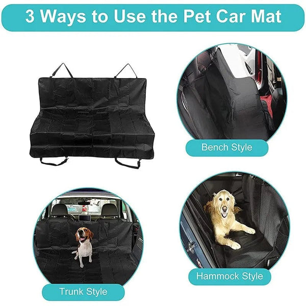 Planet Gates 55.12 x 53.15inches / Black Waterproof Pet Dog Car Seat Cover Protector Foldable Heavy Duty Pet Dog Hammock Car Seat Cover Waterproof Scratchproof Nonslip