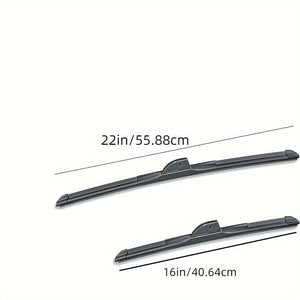 Planet Gates 55.88cm+40.64cm Set Of 2 Premium All-Seasons Durable Stable And Quiet Windshield Wiper Blades, High Quality Wiper, Universal Boneless Wiper