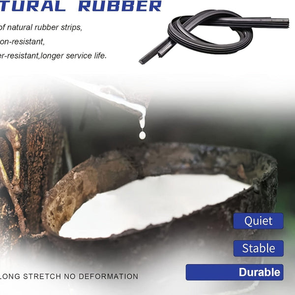 Planet Gates 55.88cm+40.64cm Set Of 2 Premium All-Seasons Durable Stable And Quiet Windshield Wiper Blades, High Quality Wiper, Universal Boneless Wiper