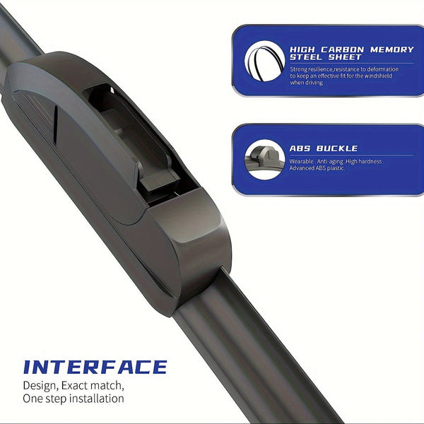 Planet Gates 55.88cm+40.64cm Set Of 2 Premium All-Seasons Durable Stable And Quiet Windshield Wiper Blades, High Quality Wiper, Universal Boneless Wiper