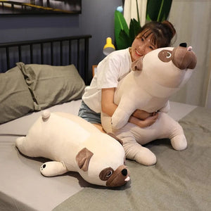 Planet Gates 55cm-90cm Cute Animal Kawaii Pug Dog Plush Toys Sleep Pillow Kids Christmas Birthday Gift Child Girl Xmas Valentine's Gift