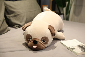 Planet Gates 55cm-90cm Cute Animal Kawaii Pug Dog Plush Toys Sleep Pillow Kids Christmas Birthday Gift Child Girl Xmas Valentine's Gift