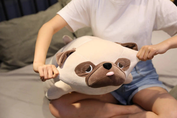 Planet Gates 55cm-90cm Cute Animal Kawaii Pug Dog Plush Toys Sleep Pillow Kids Christmas Birthday Gift Child Girl Xmas Valentine's Gift