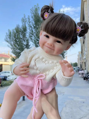 Planet Gates 55CM NPK 55CM Raya Full Body Soft Silicone Reborn Toddler girl with Doll Lifelike Soft Touch High Quality Doll Gifts for Child