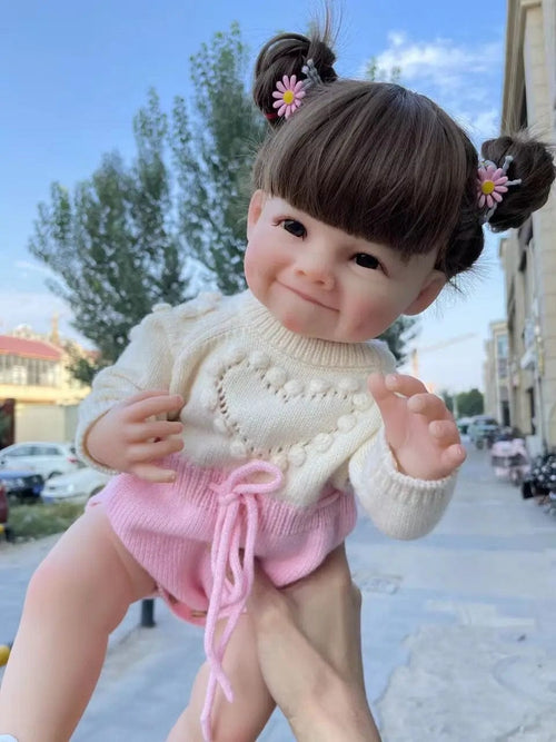 Planet Gates 55CM NPK 55CM Raya Full Body Soft Silicone Reborn Toddler girl with Doll Lifelike Soft Touch High Quality Doll Gifts for Child