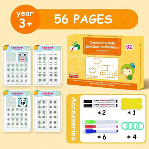 Planet Gates 56 Pages Reusable Magical Tracing Workbook Magic Practice Copybook Control Training Book Children Montessori Drawing Education Stationery