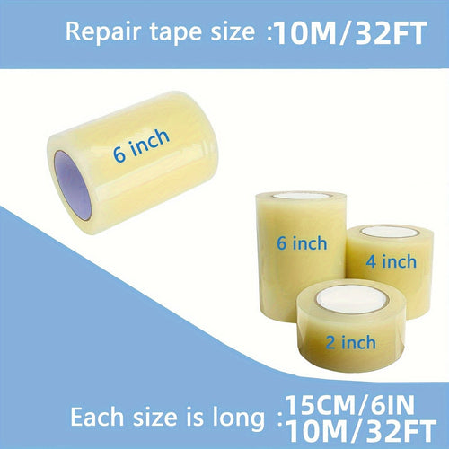 Planet Gates 5cm/2 In*10M/32FT 1 Pack, Greenhouse Repair Tape, Greenhouse Tape Clear Greenhouse Film Repair Tape, Waterproof And UV Resistant Plastic Sheeting Tapes For Greenhouse