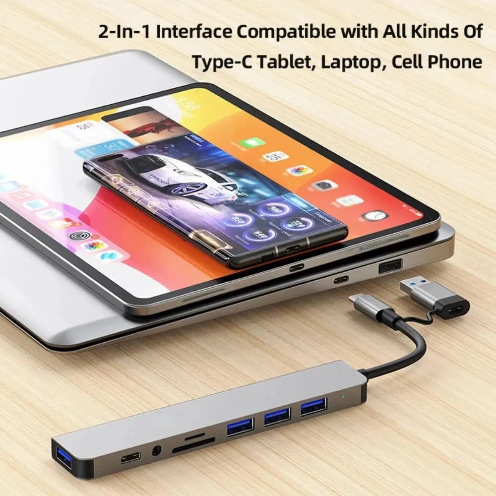 Planet Gates 5Gbps USB 3.0 HUB USB C HUB USB C Docking Station High Speed Transmission OTG Adapter Splitter TYPE-C HUB For Laptop Macbook