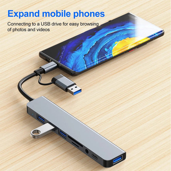 Planet Gates 5Gbps USB 3.0 HUB USB C HUB USB C Docking Station High Speed Transmission OTG Adapter Splitter TYPE-C HUB For Laptop Macbook