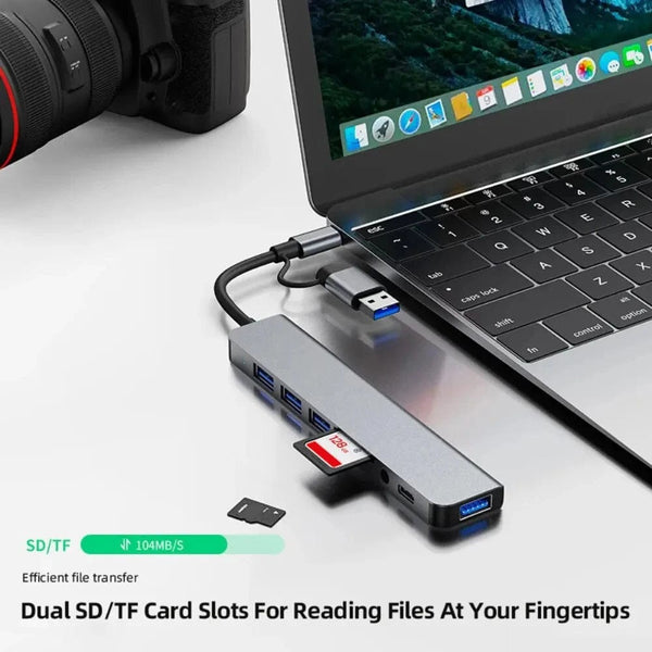 Planet Gates 5Gbps USB 3.0 HUB USB C HUB USB C Docking Station High Speed Transmission OTG Adapter Splitter TYPE-C HUB For Laptop Macbook