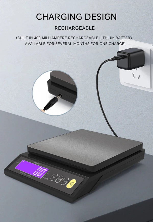 Planet Gates 5kg/0.1g 10kg/1g Digital Electronic Kitchen Scale LCD Display Fully Waterproof Stainless Steel Measuring Weighing Baking Tool