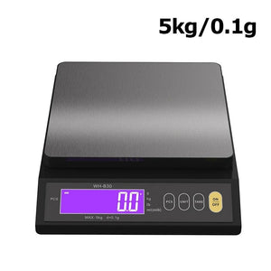 Planet Gates 5kg 0.1g 5kg/0.1g 10kg/1g Digital Electronic Kitchen Scale LCD Display Fully Waterproof Stainless Steel Measuring Weighing Baking Tool
