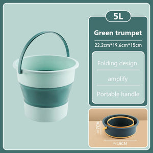 Planet Gates 5L 1 / CHINA 5/10L Portable Foldable Bucket Basin Tourism Outdoor Fishing Camping Bucket Household Cleaning Car Washing Space Saving Bucket