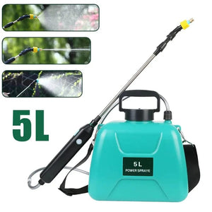 Planet Gates 5L Electric Green Shoulder Style Electric Sprayer 5L Watering Can With Spray Gun Automatic Garden Plant Mister USB Rechargeable Irrigation Tool