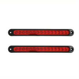 Planet Gates 5LED High Position Brake Light Bar 1pc 25CM 15 LED Red Sealed Trailer Truck RV Stop Tail Rear Brake Turn Light Bar