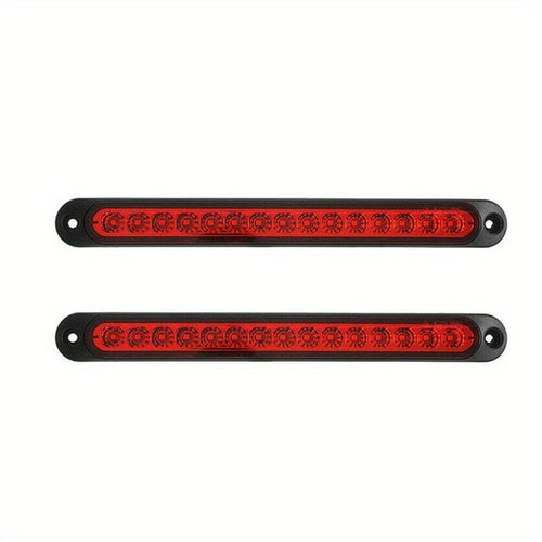 Planet Gates 5LED High Position Brake Light Bar 1pc 25CM 15 LED Red Sealed Trailer Truck RV Stop Tail Rear Brake Turn Light Bar